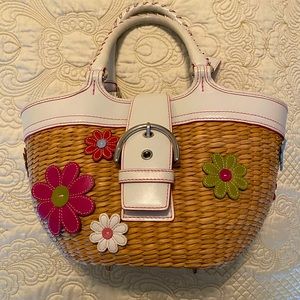 Vintage Coach Basket Purse